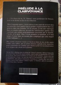 Prélude à la clairvoyance par Miriam Tchocothé