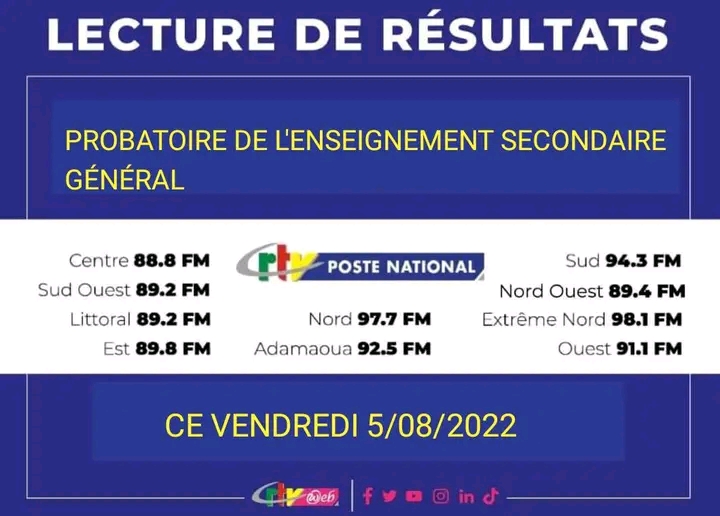 Cameroun,Probatoire ESG,Résultats du Probatoire ESG,OBC