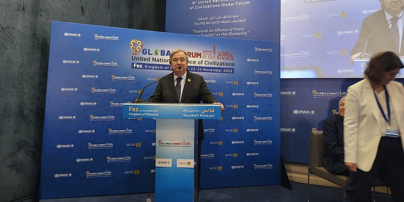 Audio/ Guterres : "Le Roi Mohammed VI est champion pour la paix et le dialogue inter-religieux et interculturel"