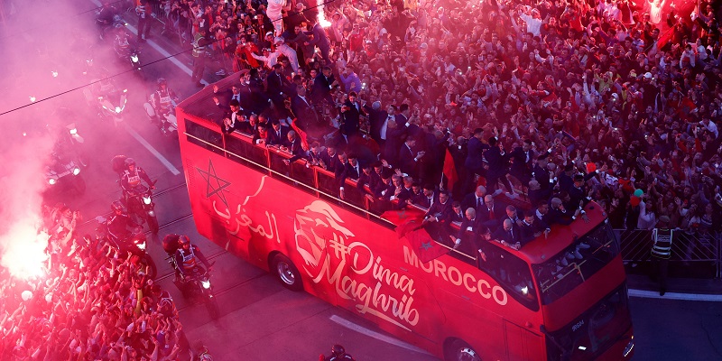 Mondial 2022: Les Lions de l'Atlas accueillis en héros et décorés par le Roi