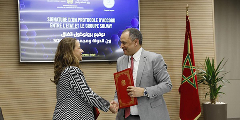 Industrie chimique: protocole d'accord entre le Maroc et le groupe belge Solvay