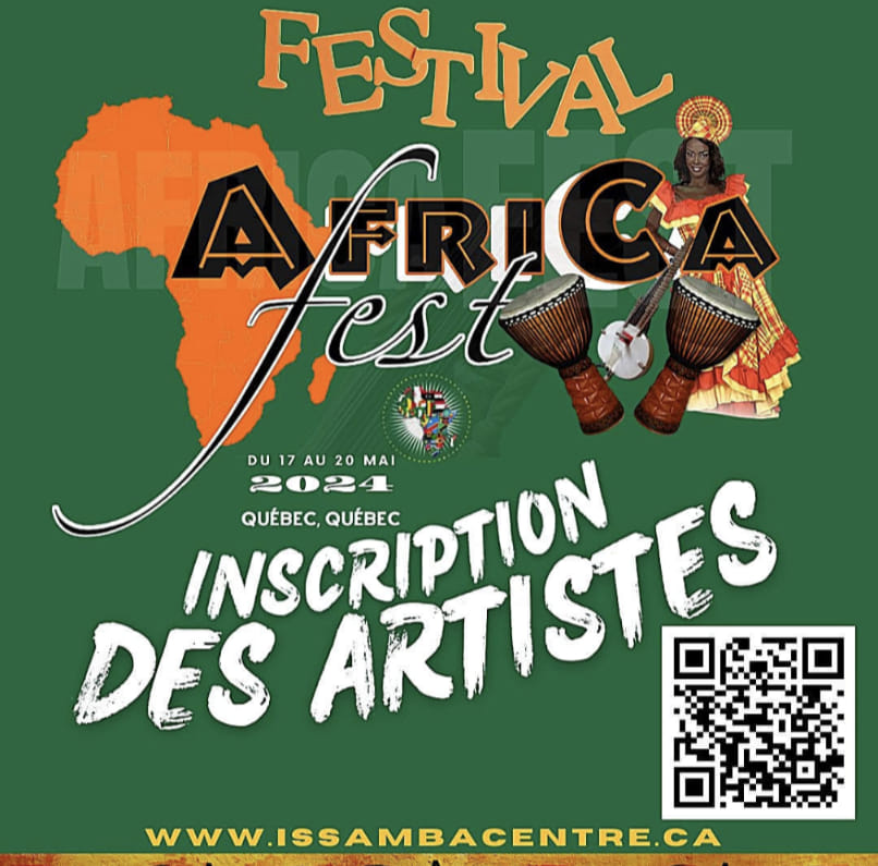 17 au 20 mai 2024. Festival AfriCa Fest et Showcase à Québec