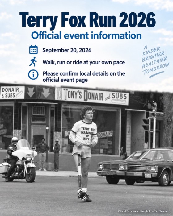 20 septembre 2026. La Course Terry Fox à Montréal