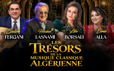 21 novembre 2026. Lila Borsali, Hocine Lasnami, Salim Fergani et Esma Alla en concert à Montréal