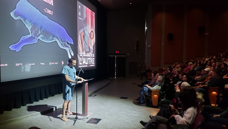 Alexandre Franchi réalisateur de L'Autre à soirée de clôture du 55e Festival du Nouveau Cinéma