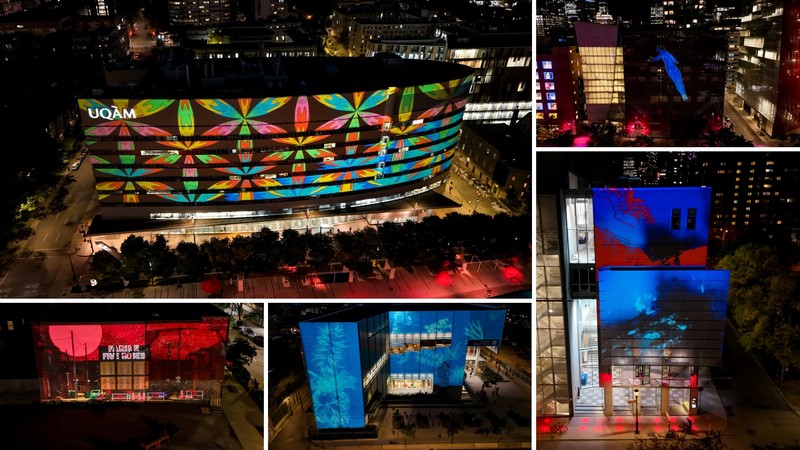 Cet automne 10 nouvelles vidéoprojections de la relève illuminent le Quartier des Spectacles cet automne Cet automne 10 nouvelles vidéoprojections de la relève illuminent le Quartier des Spectacles cet automne